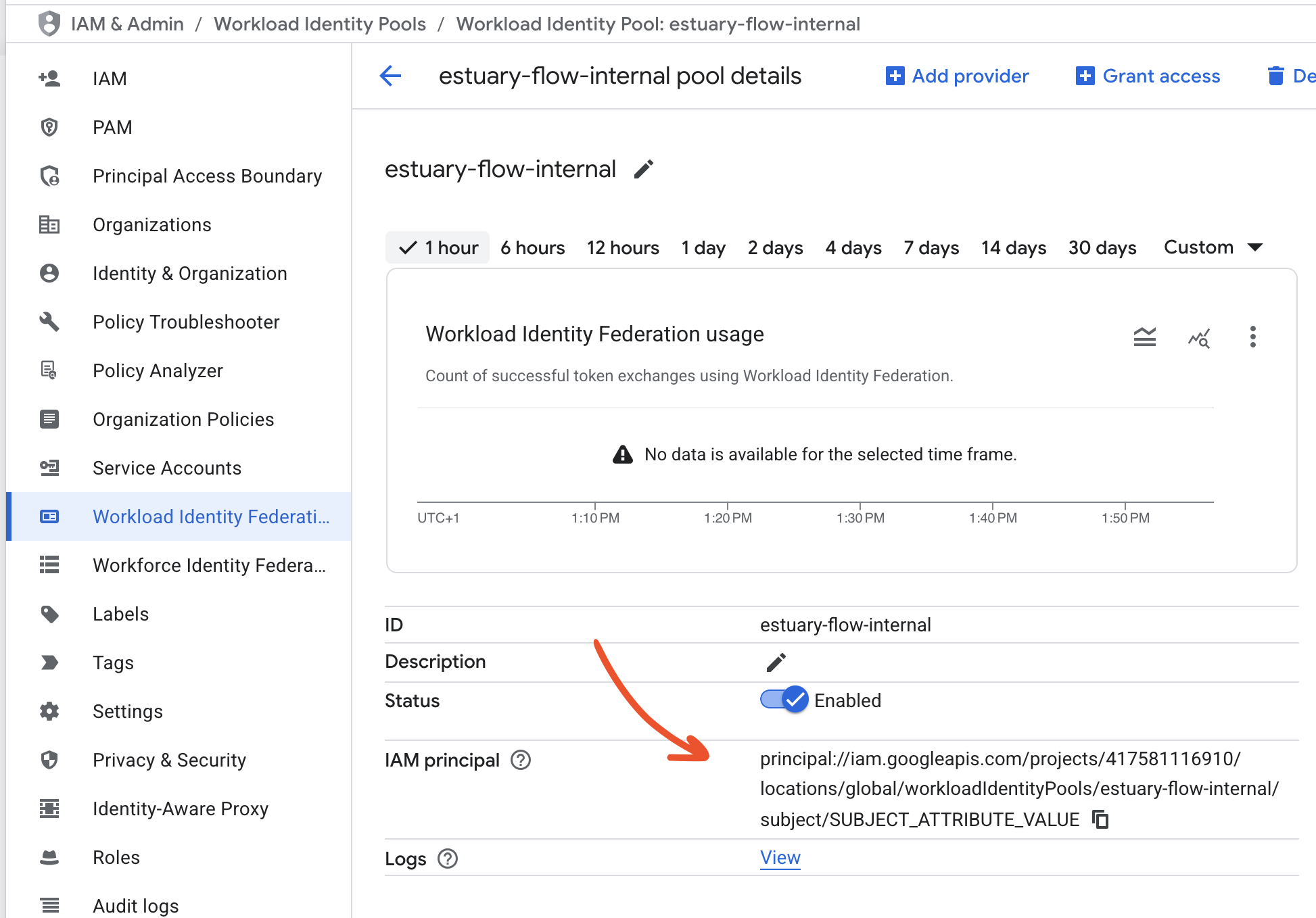 Workload Identity Pool Principal